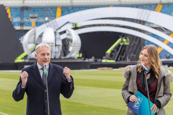  Sylwester z TVP2 na Stadionie Śląskim - konferencja prasowa. fot. Tomasz Żak / UMWS 